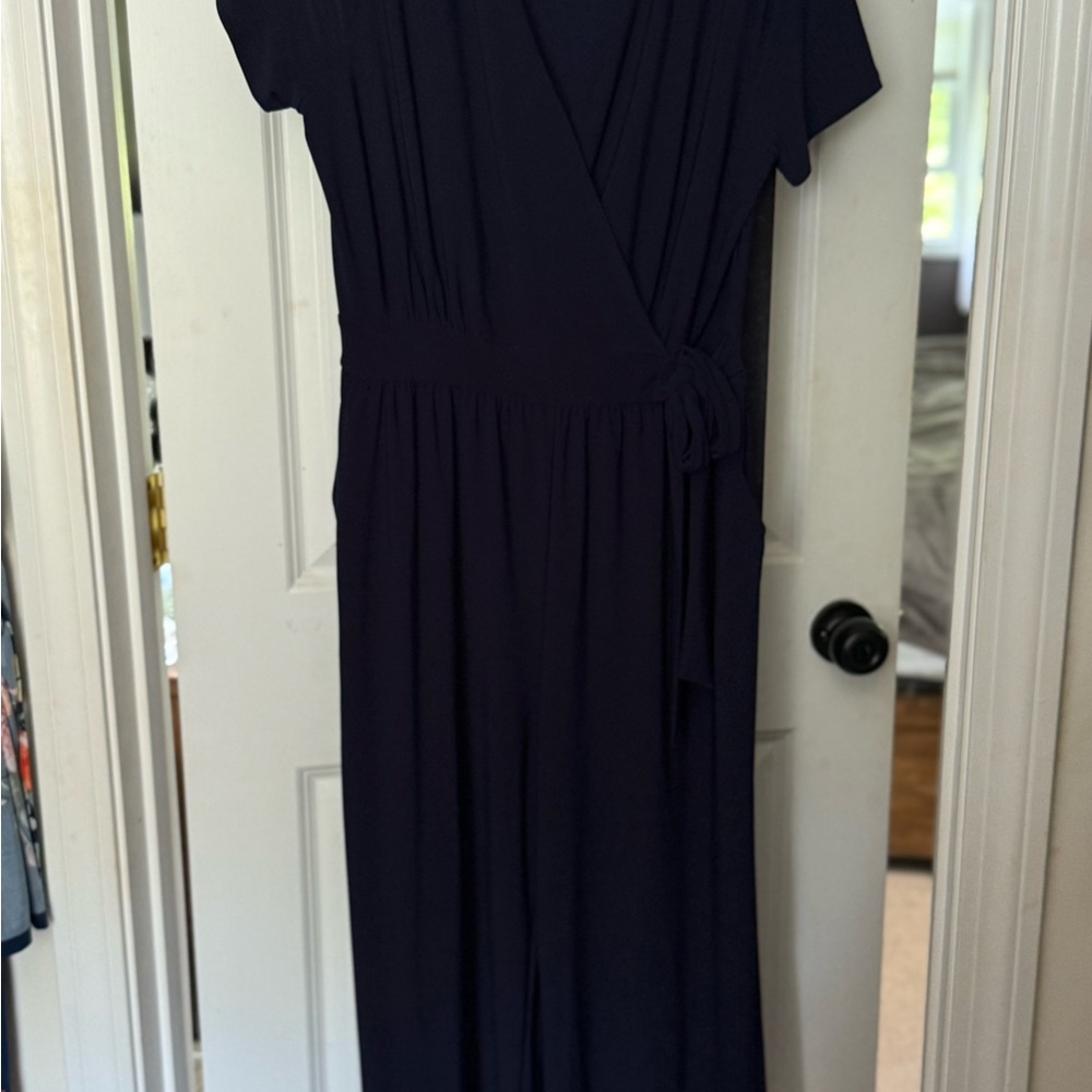 Navy Blue Wrap Jumper